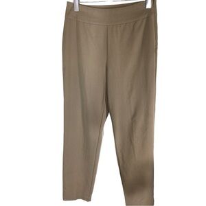 Chico's Tan Straight Leg Pants Size 1 Excellent